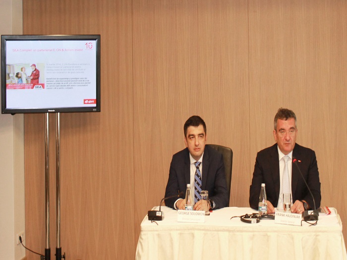 Frank Hajdinjak  Directorul General Al E.ON Romania Si George Solomon  Director De Comunicare Si Afaceri Corporative