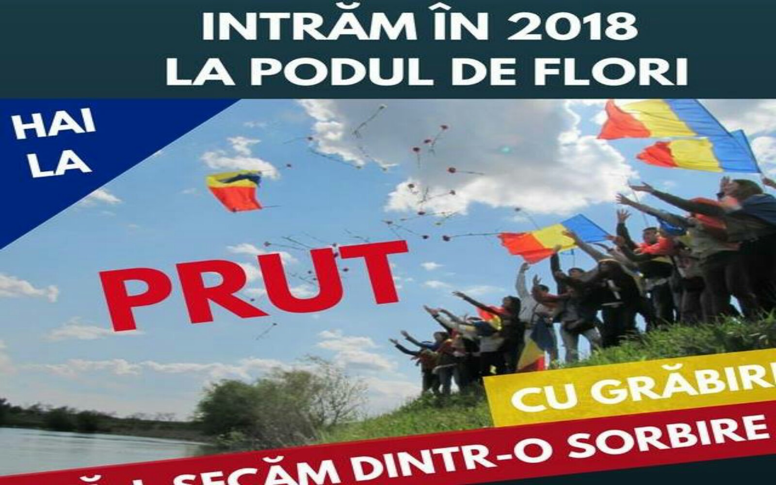 Steag Uriaș Peste Prut Centenar 1600x1000