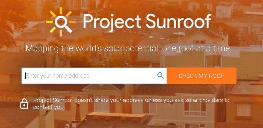 Google Project Sunroof Via Google