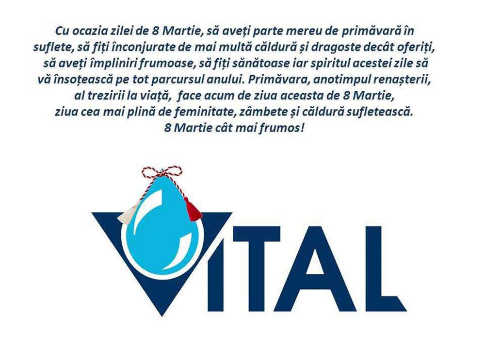 felicitare vital 8 martie